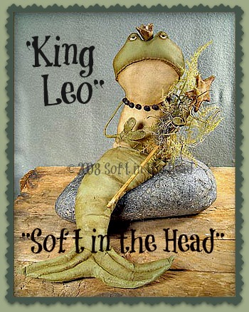 "King Leo"  the Tadpole-frog, king, mermaid, green