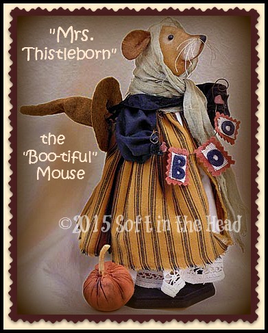 Mrs. Thistleborn Mouse Witch-mouse, Halloween, witch